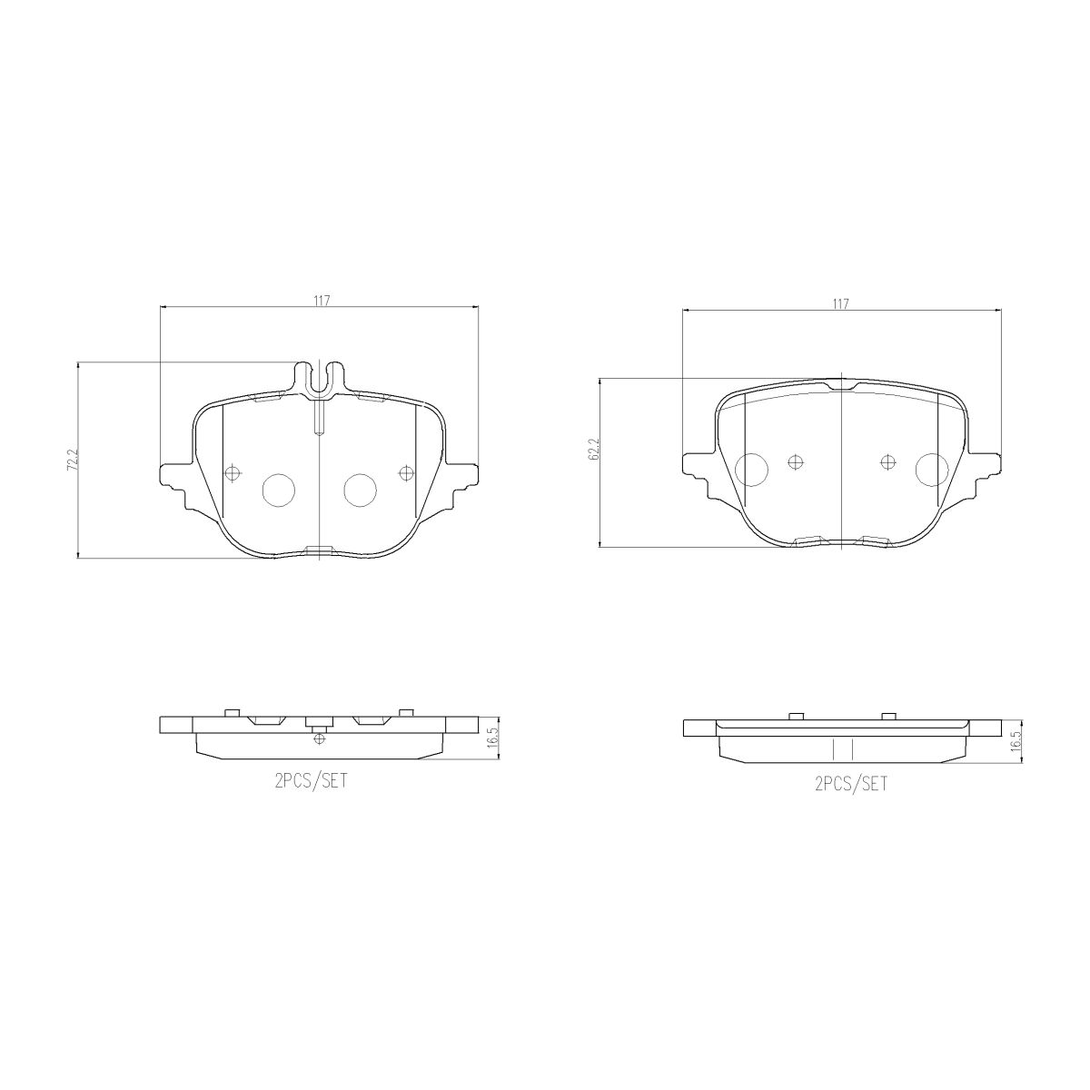 Jarrupalat, levyjarru BREMBO P 50 169