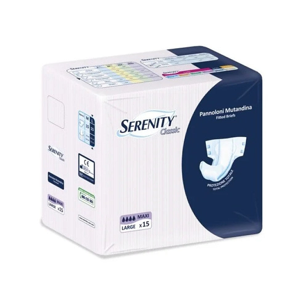 Serenity Classic Vaippahousut Maxi Koko Large 15 Kappaletta