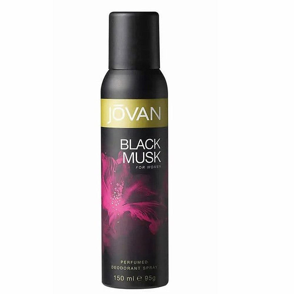 Jovan Black Musk hajustettu deodoranttispray 150 ml
