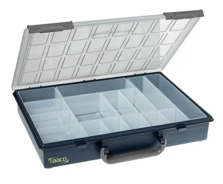 raaco Assorter 55 4x8-15, Polypropeeni (PP), Sininen, 338 mm, 261 mm, 57 mm, 860 g