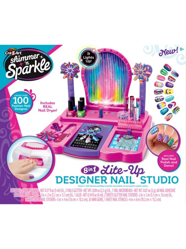 SHIMMER N SPARKLE 8 i 1 nagelsalong m. torkare ass