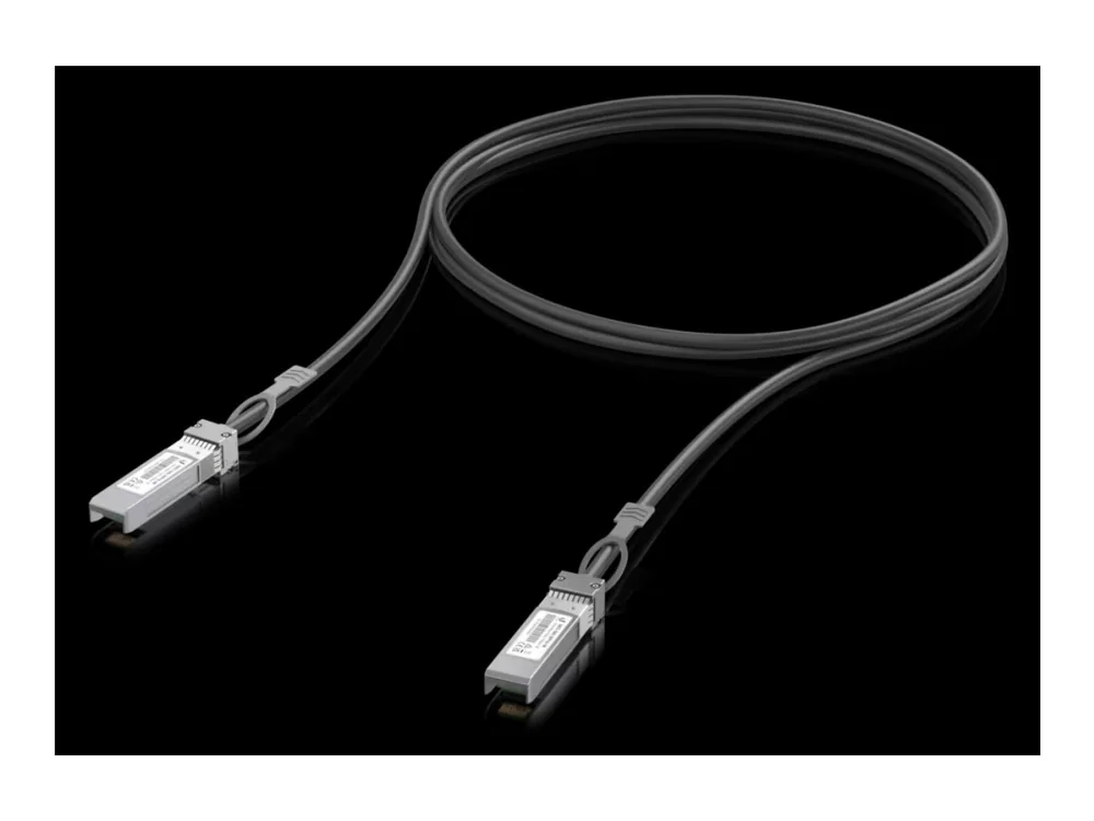 Ubiquiti Networks UACC-DAC-SFP10-3M, 3 m, SFP+, SFP+, Hanstik/Hanstik, Sort, 10 Gbit/sek.