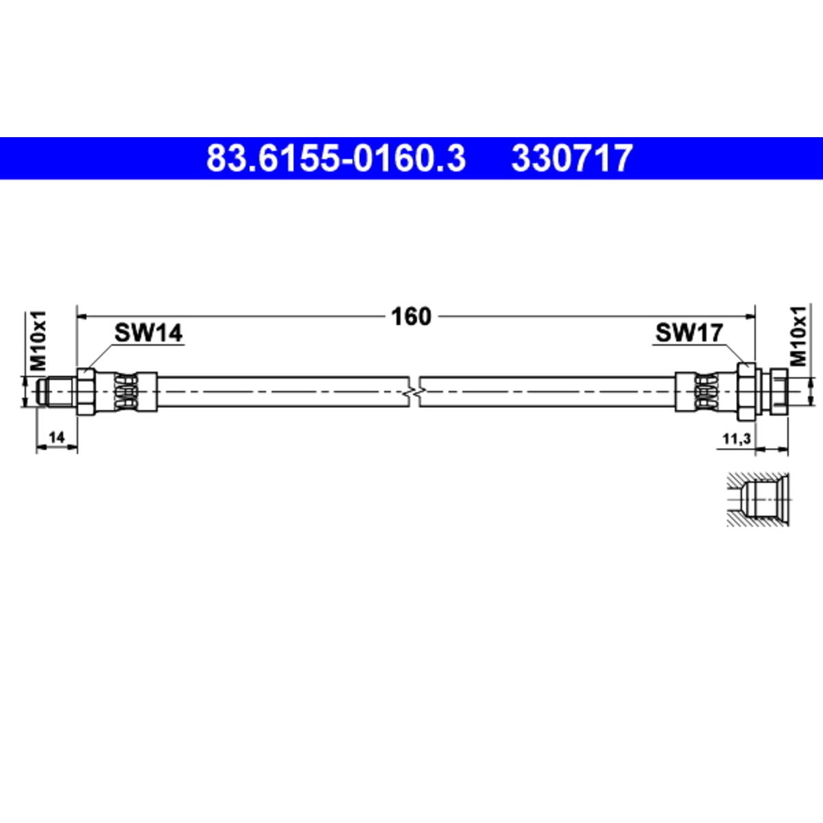 Jarruletku ATE 83.6155-0160.3
