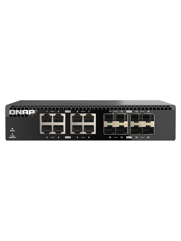 Qnap Qsw-3216r-8s8t Verkkokytkin Hallitsematon L2 10g Ethernet (100/1000/10000) Musta