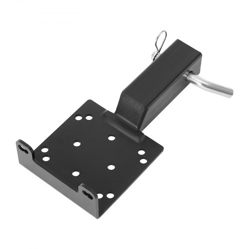 VEVOR Winch Mount, 3600 lbs / 1633 kg Load Capacity, Trailer Hitch Winch Mount with 50.8 mm Receiver, 2/4 Winch Bolt Holes, Powder Coated Steel, Suitable for ATV UTV Pickup Truck, Black