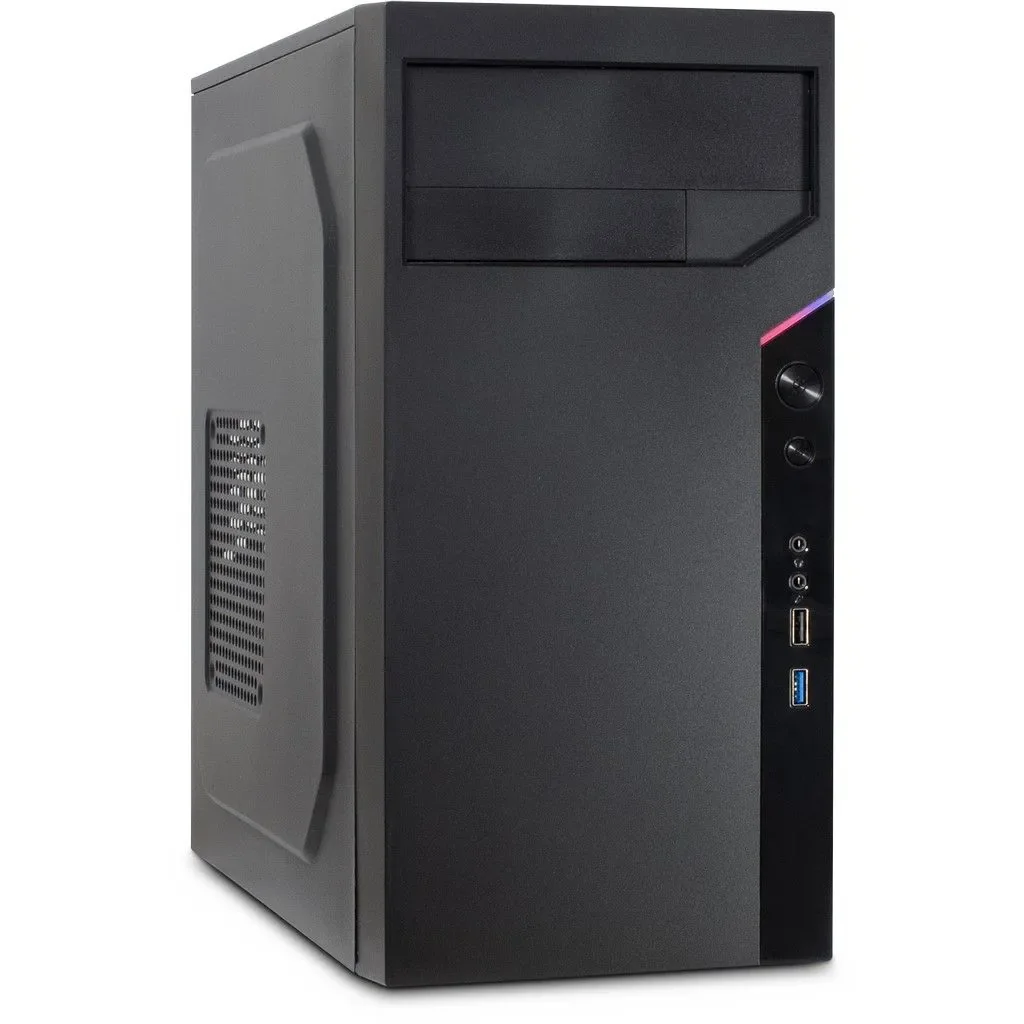 Inter-Tech IT-6505 Reto - Kotelot - Tower - Musta