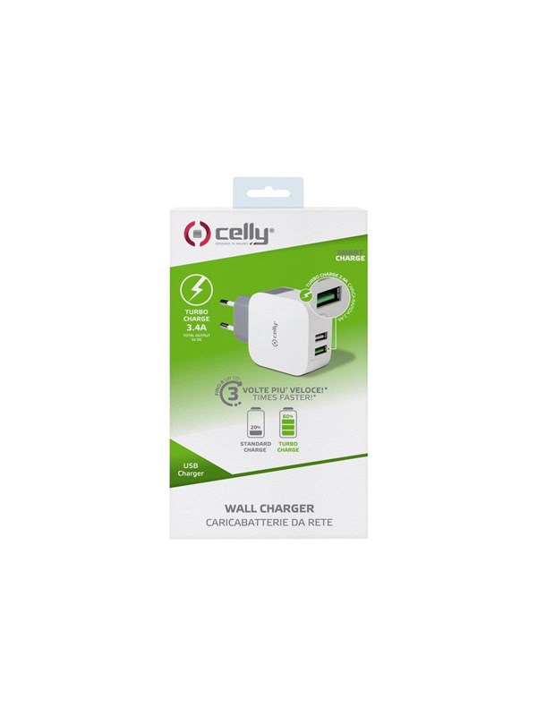 USB-laturi 2xUSB 3.4A (17W)