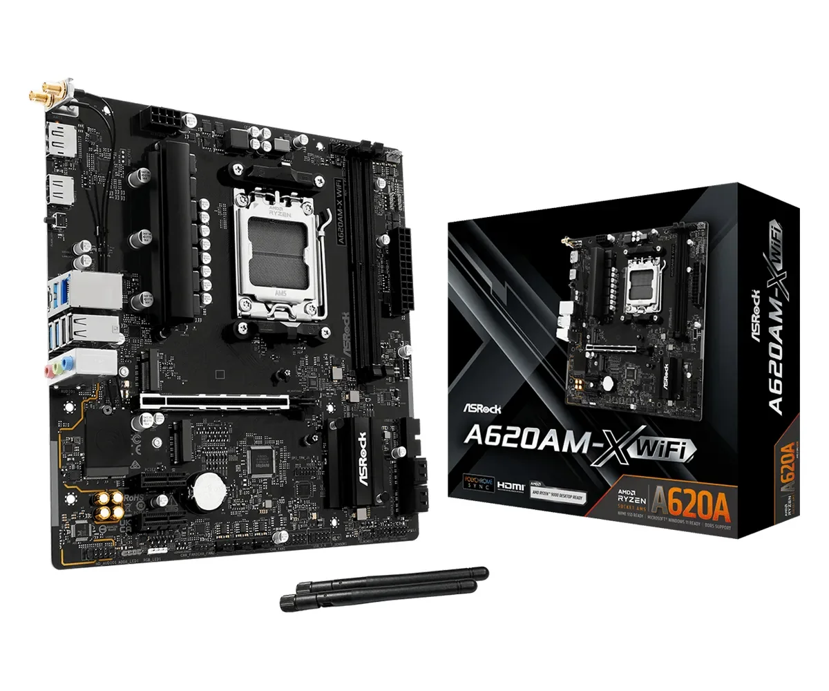 ASRock A620AM-X WiFi AM5 mATX -emolevy