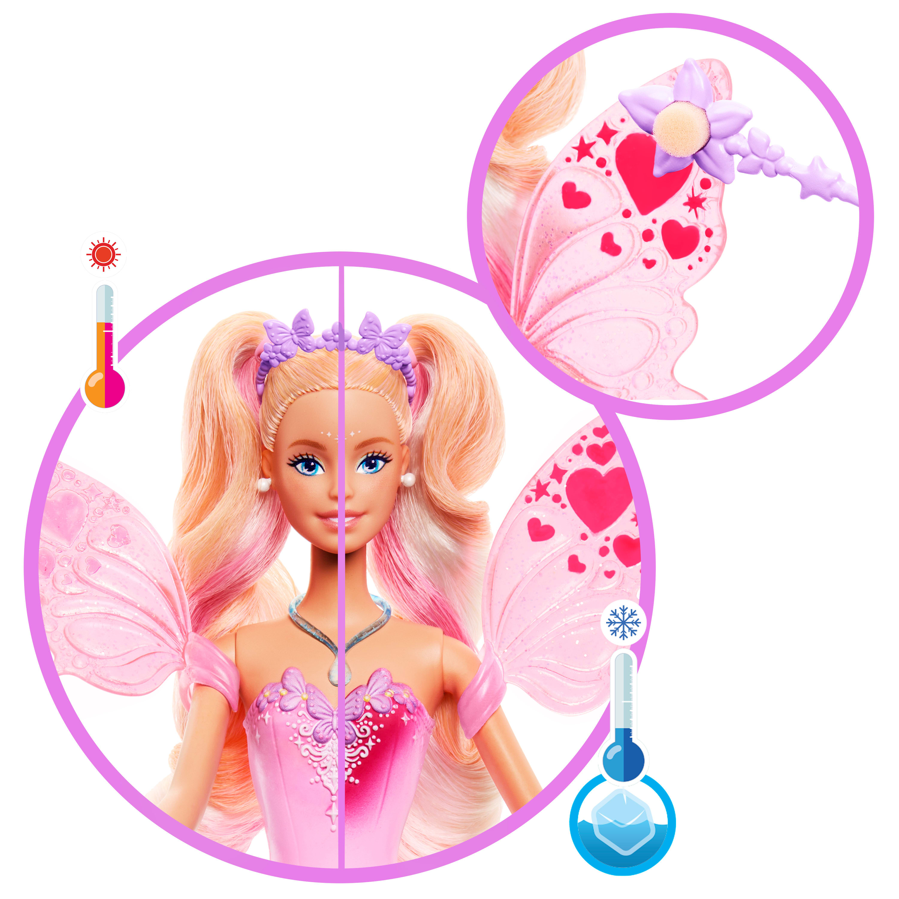 Barbie Väriä Vaihtava Keijunukke