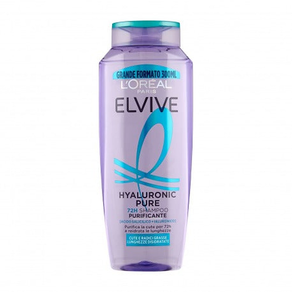 L Oreal Paris Elvive Hyaluron Pure 72H Puhdistava Shampoo 300 ml