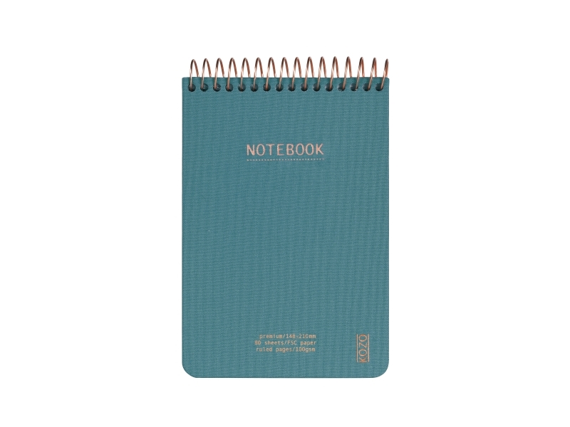 KOZO Notebook A6 Premium Steel Blue