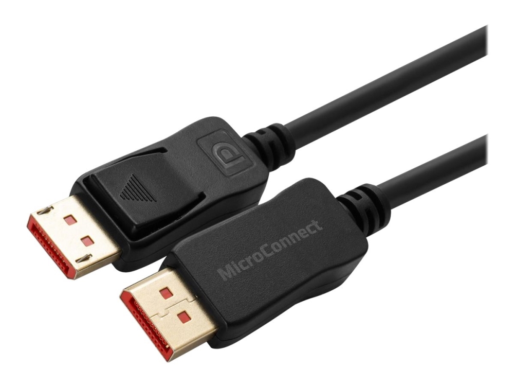 MicroConnect DisplayPort 1.4 -kaapeli, jossa 8K, 2 m, musta