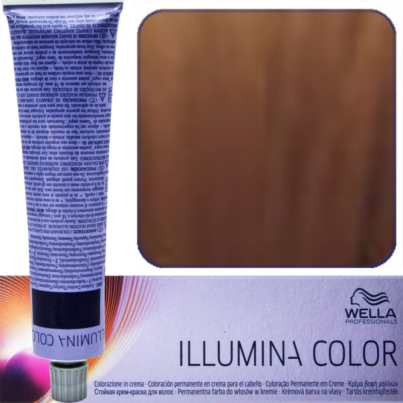 WELLA ILLUMINA COLOR Hiusväri 60ml 7/35 - Keskivaalea Kulta Violetti