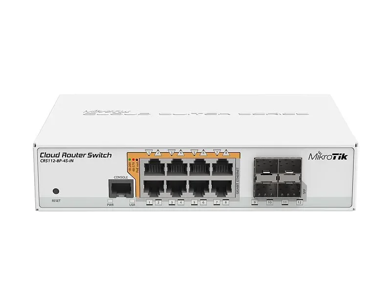Mikrotik Crs112-8p-4s-in Gigabit Smart Switch