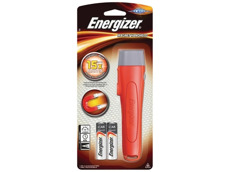 Taskulamppu Energizer Magnet, LED, 2 AA-paristoa
