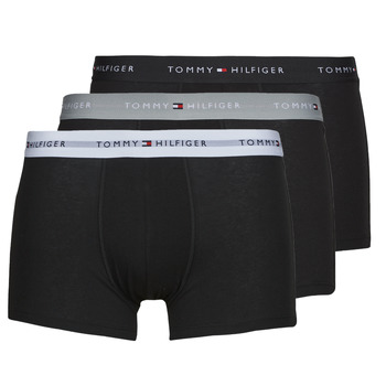 Tommy Hilfiger Underwear Bokserishortsit 'Essential' harmaa / punainen / musta / valkoinen