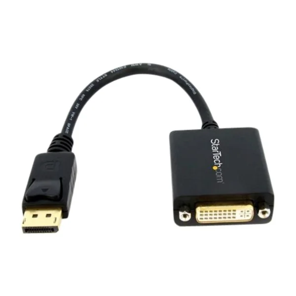 StarTech.com DisplayPort to DVI-D Adapter - 1920x1200 - Passiivinen DVI-videomuunnin, jossa on salpaava DP-liitin (DP2DVI2) - DisplayPort-sovitin - DisplayPort (han) til DVI-I (hun) - 15,2 cm - lajittelu - P/N: DK30C2DPEPUE, DK30C2DPPD, DK30C2DPPDUE, DK31C3HDPD, DK31C3HDPDUE, MST14DP123DP varten