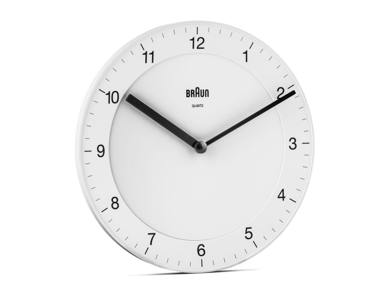 Braun BC 06 W Pyöreä analoginen seinäkello - Valkoinen