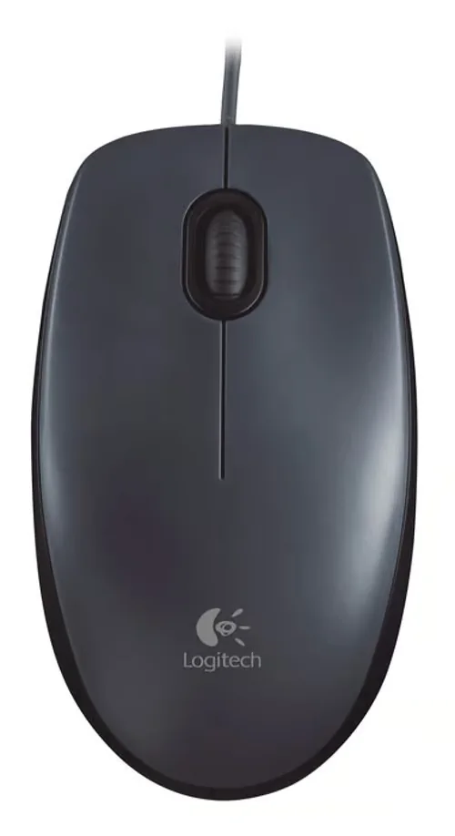 Logitech M90 HD Optical Mouse - Musta - Hiiri - Optinen - 3 painiketta - Musta