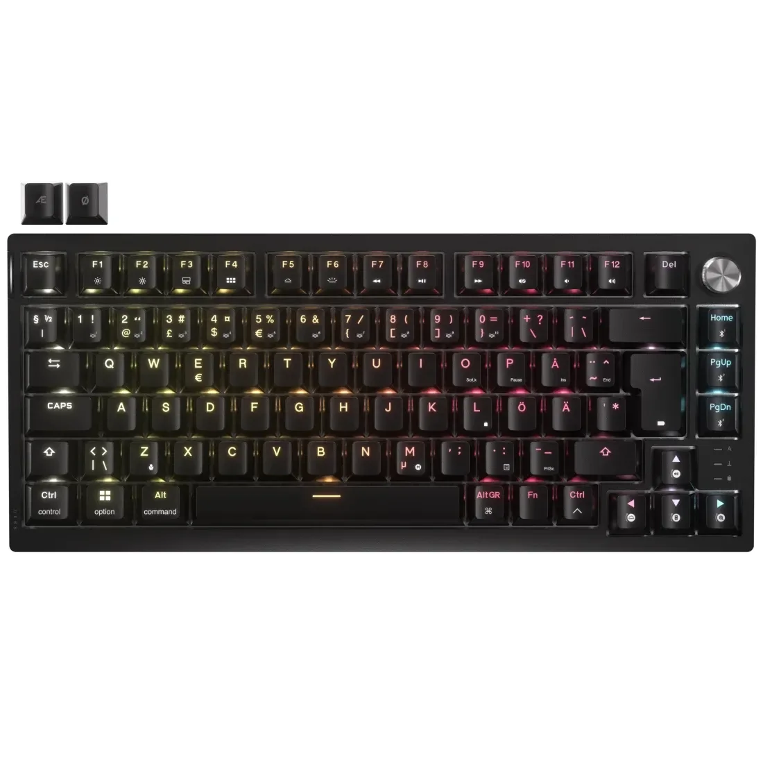 CORSAIR K65 PLUS WIRELESS TACTILE 75% -langaton mekaaninen pelinäppäimistö, MLX Fusion, musta