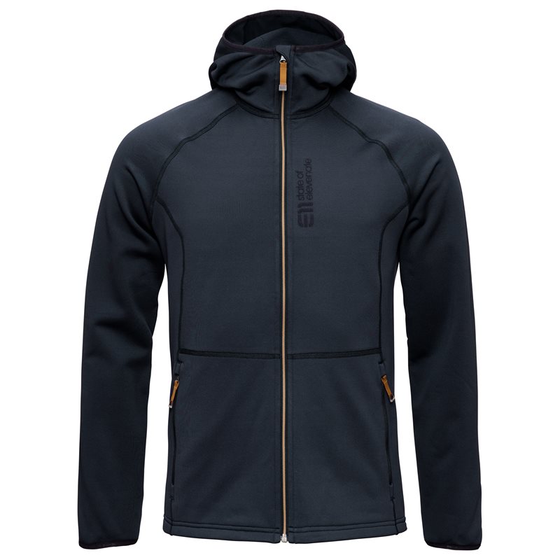 Elevenate M Skiers Fleece Hood Dark Ink - L