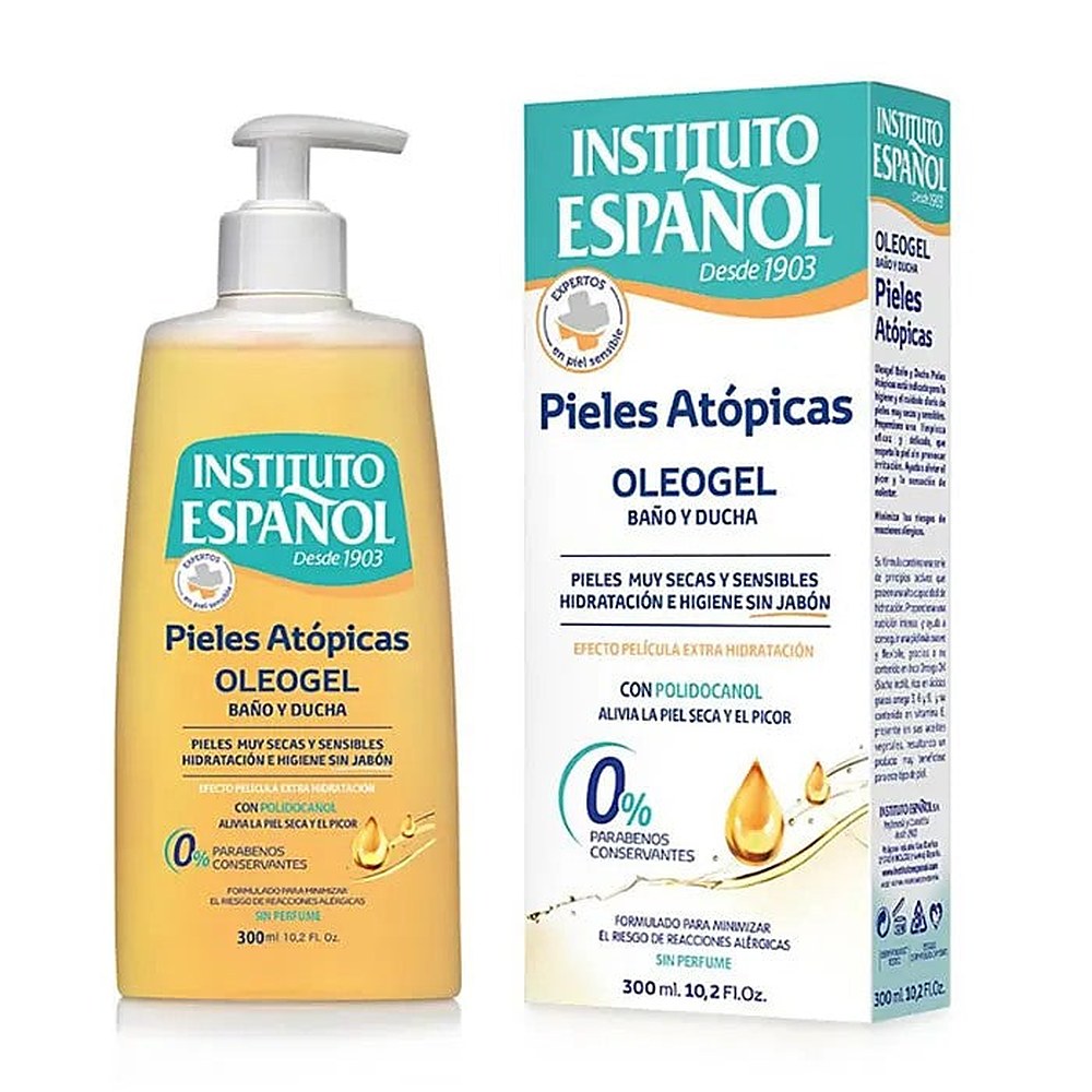 Instituto Español Bath and Shower Oleogel atooppinen iho 300 ml
