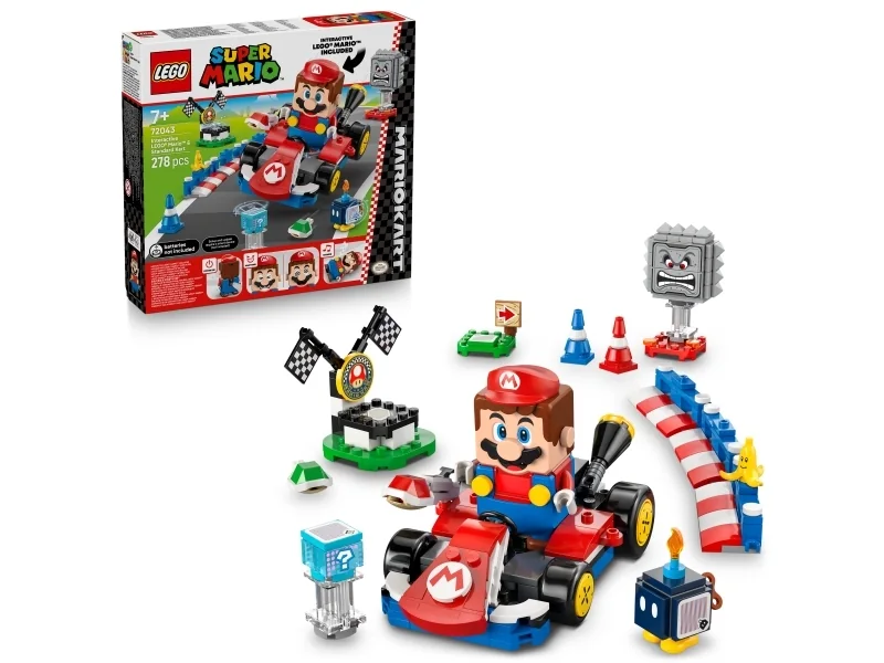 LEGO® Super Mario 72043 Mario Kart - Interaktiivinen LEGO Mario &amp  Standard Kart -peli