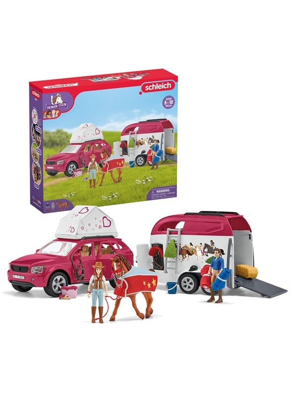 Schleich Hevosseikkailut auton ja perävaunun kanssa