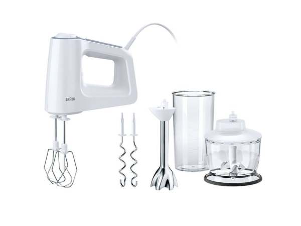 Braun MultiMix 3 HM 3137 WH 500 W 500 ml -sähkövatkain, valkoinen