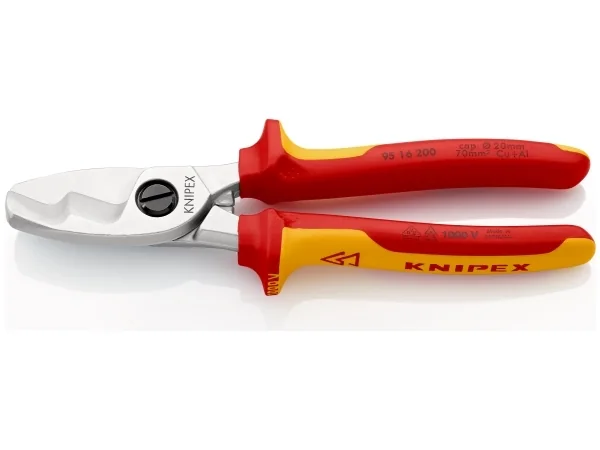 KNIPEX Kaapeleleikkurit, kaksoisterällä