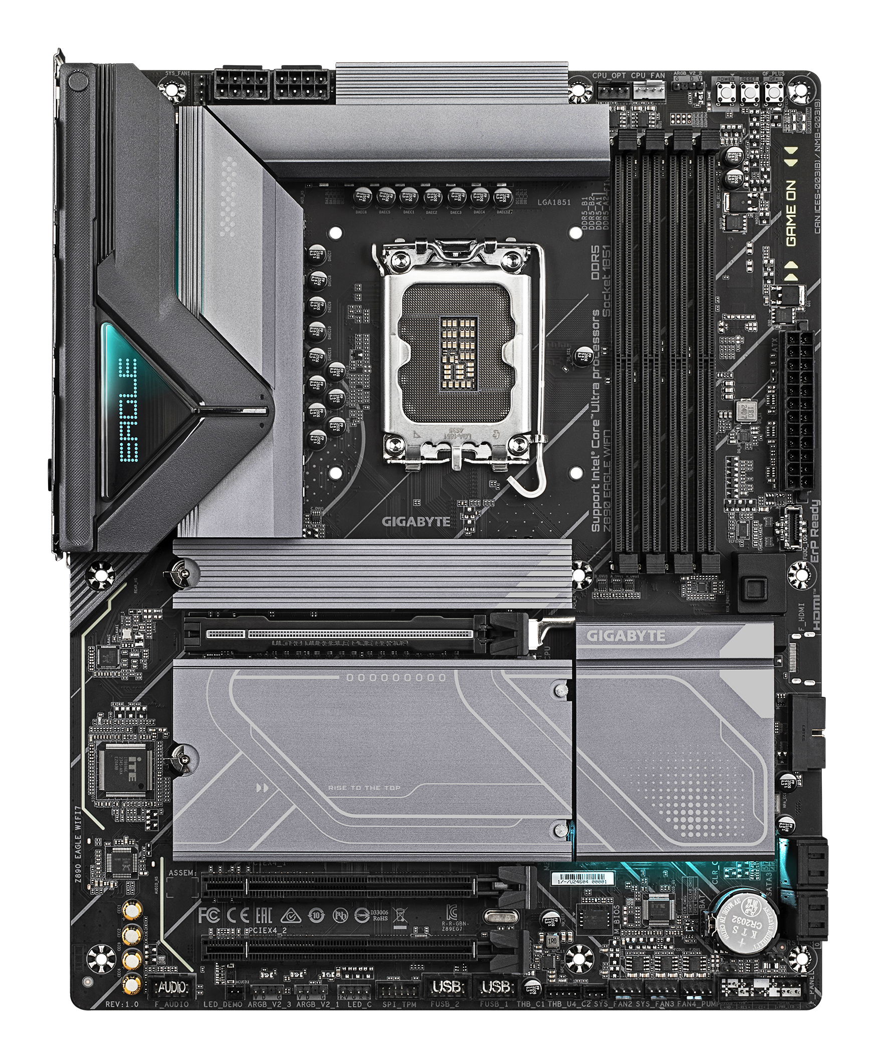 GIGABYTE Z890 EAGLE WIFI7 Emolevy - Intel Z890 - Intel LGA1851 - DDR5 RAM - ATX