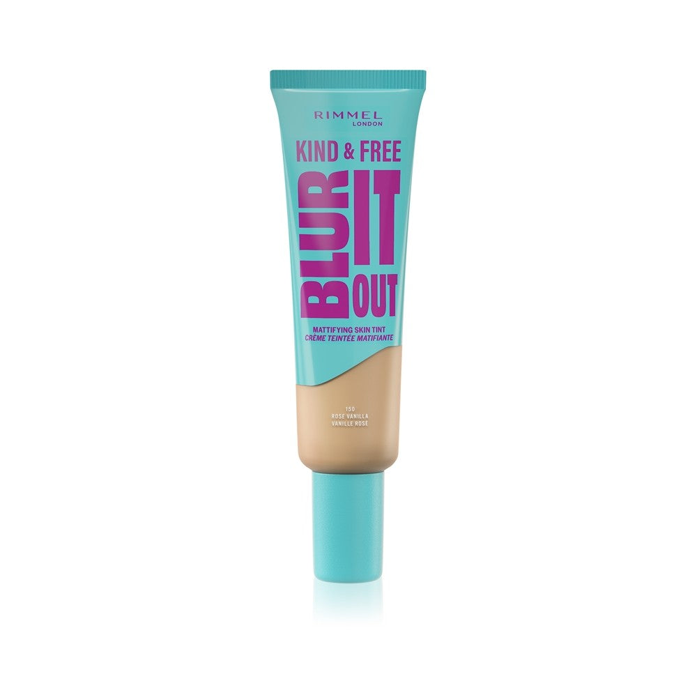 Kind & Free Blur It Out mattainen ihon sävy Kevyt mattapintainen meikkivoide sekaiholle ja rasvoittuvalle iholle 30 ml 150 vaniljaruusua