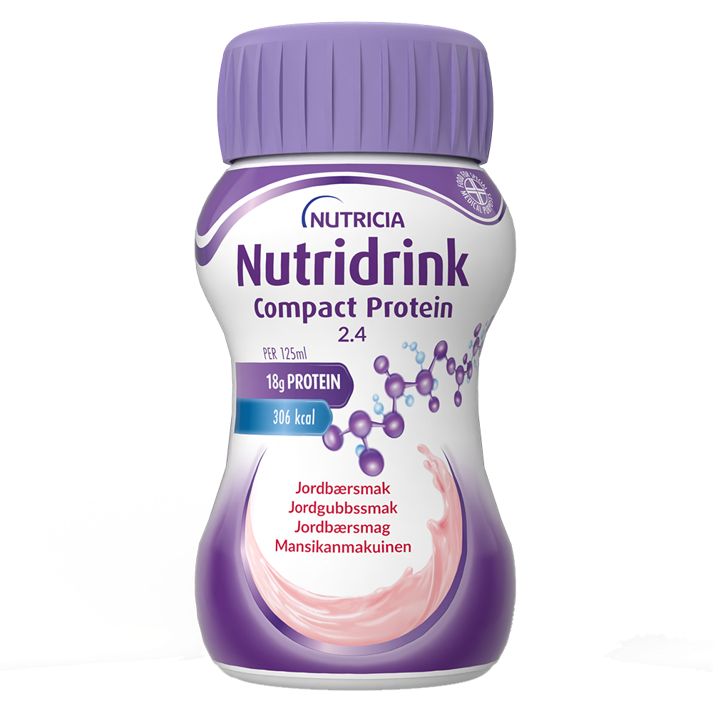 Nutridrink Compact Protein Mansikka - 4 x 125ml 4x125 ml