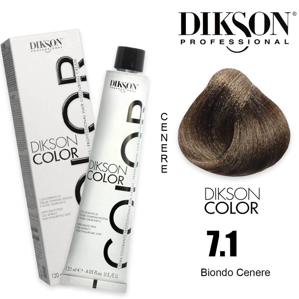 Dikson Väri 120 ml 7.1 - 7C Tuhkanvaalea