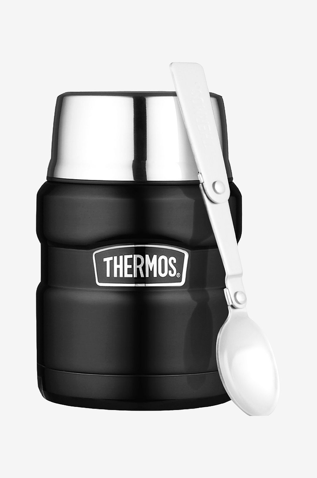 Thermos Stålmattermos King 0,5L mattsvart