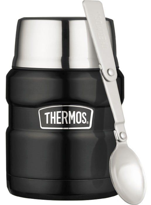Thermos Stålmattermos King 0,5L mattsvart