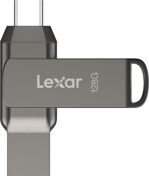Lexar Jumpdrive Dual Drive D400 128gb Usb-c Harmaa