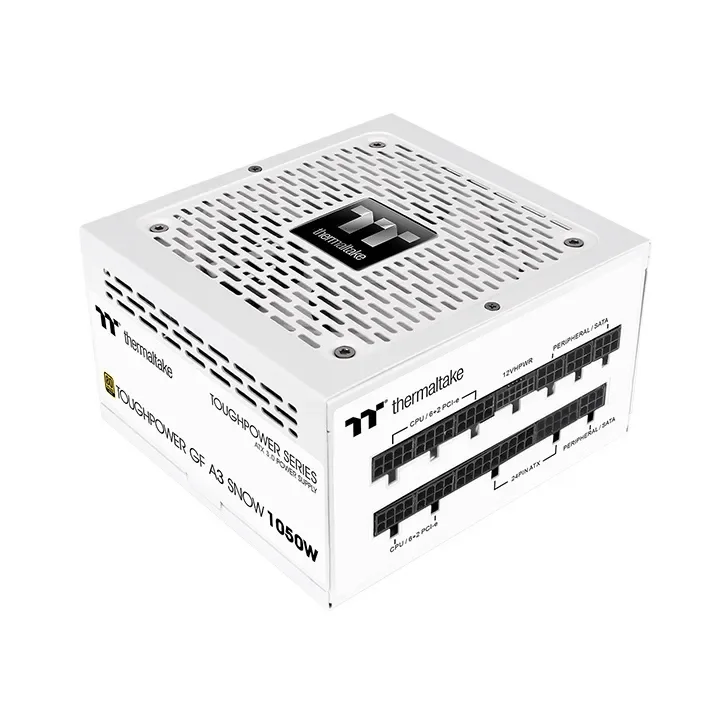 Thermaltake ToughPower GF A3 Snow - TT Premium Edition - power supply - 1050 Watt Virtalähde - 1050 Watt - 120 mm - ATX 3.0 - 80 Plus Kulta sertifioitu