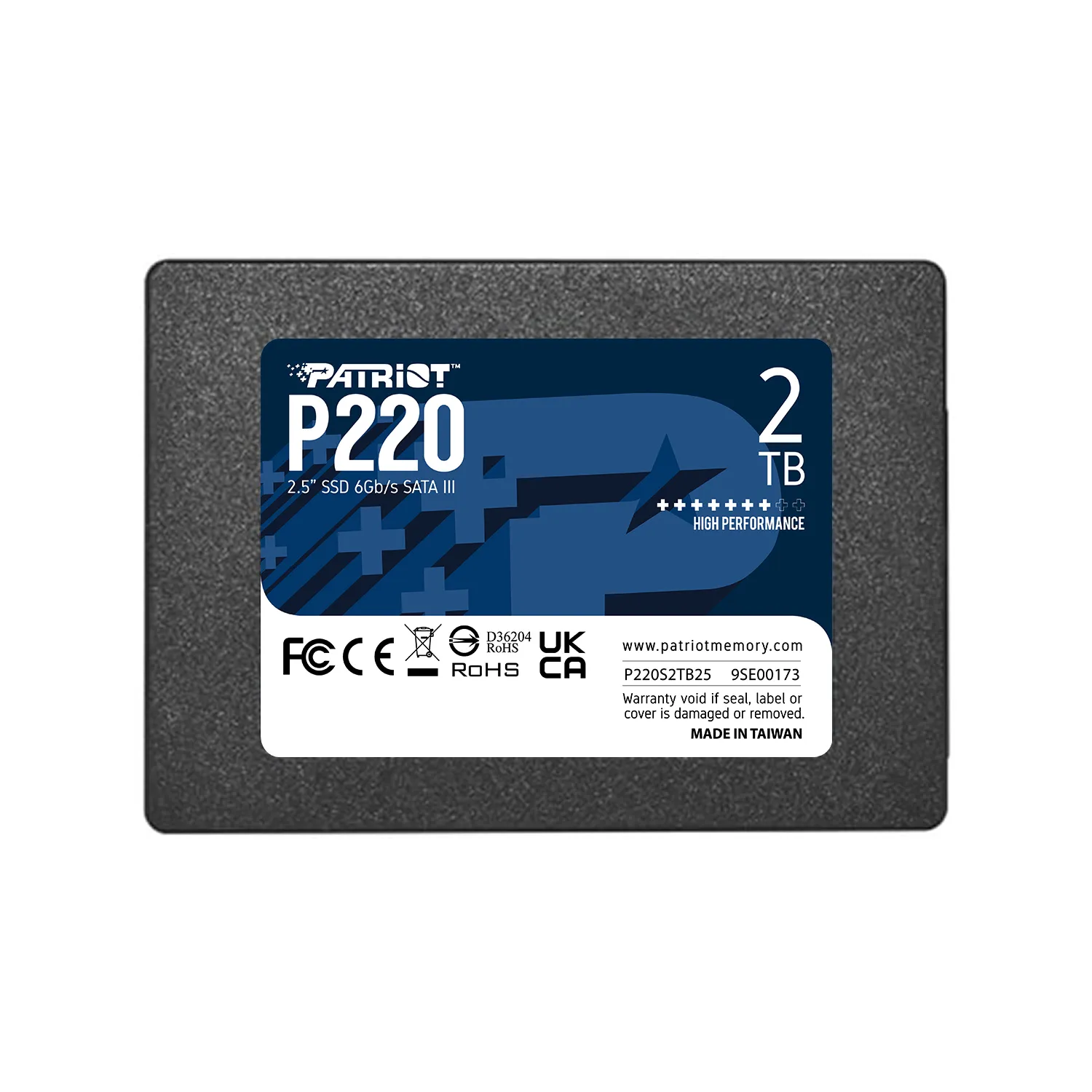 Patriot P220 - SSD - 128 GB - SATA 3Gb/sP220 - SSD-levy - 128 Gt - SATA 3 Gb/s