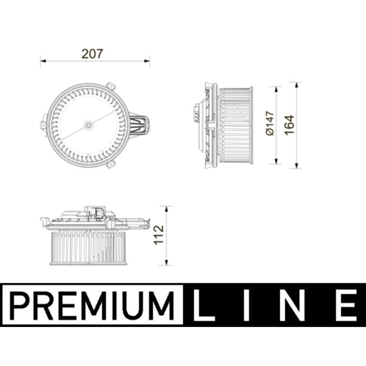 Sisätilapuhallin MAHLE AB 443 000P