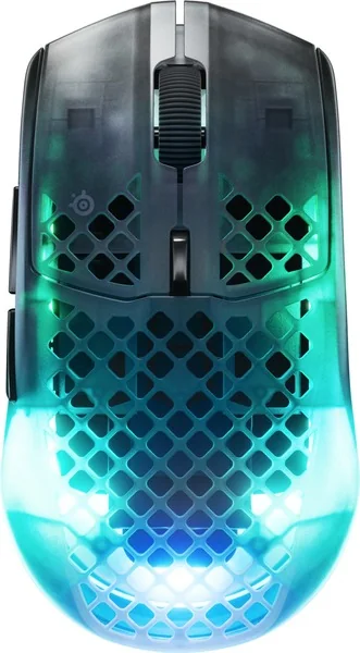 SteelSeries Aerox 3 Wireless Gen 2 (Ghost) - Pelihiiri - Optinen - 5 painiketta - Valkoinen RGB-valolla
