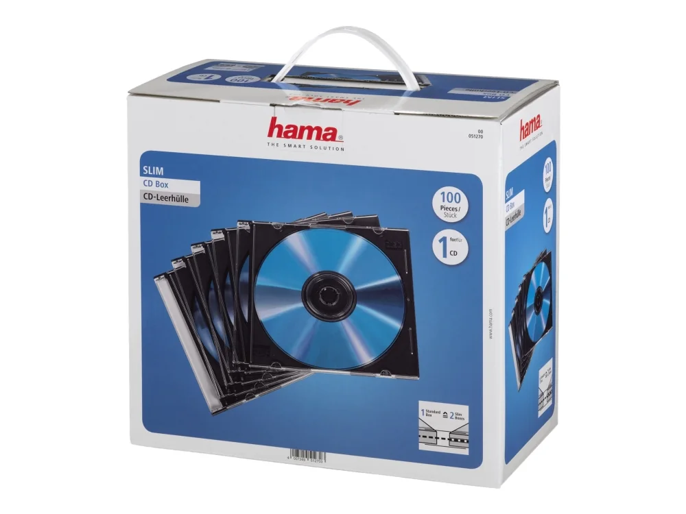 Hama 00051270, 100 levyt, Musta, Läpinäkyvä, 273 mm, 263 mm, 147 mm, 3,75 kg