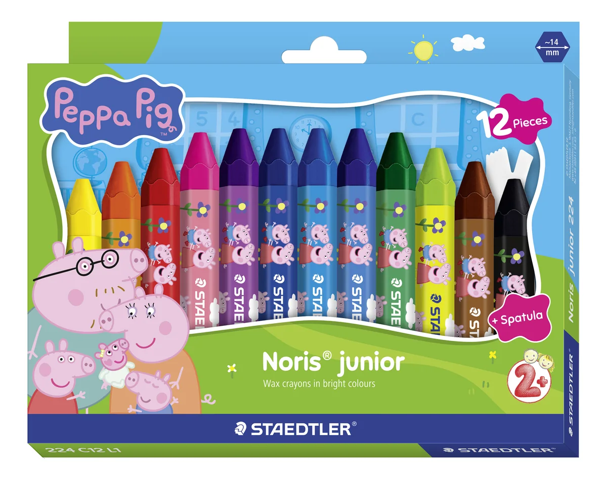 Staedtler Peppa Pig wax crayons 12 pcs