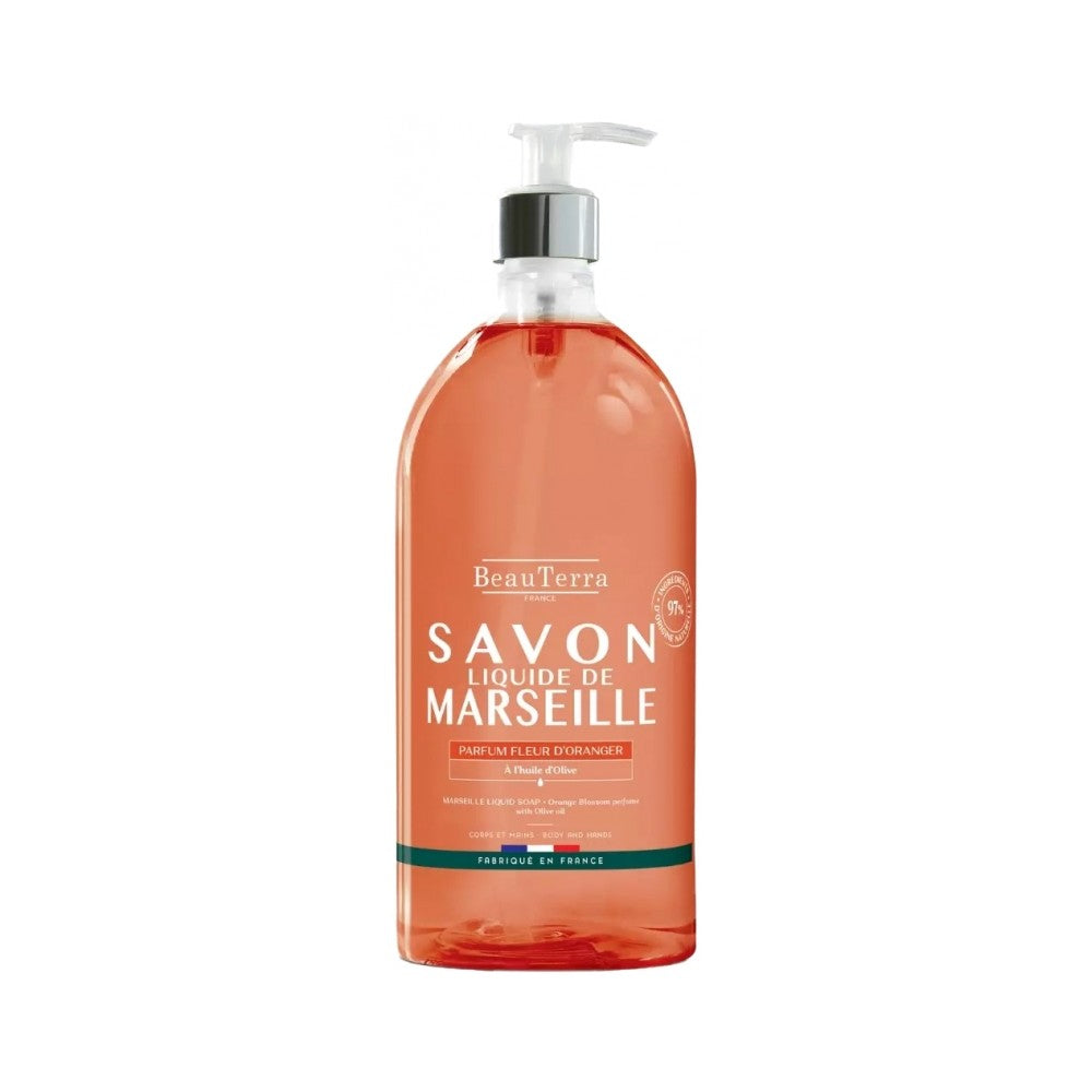 Beauterra Sapone Marsiglia Fiori d'Arancio 1000ml — Sapone corpo