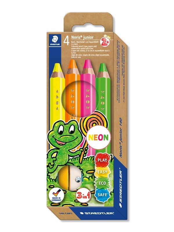 Staedtler Col. pencil NJ neon 4pc 100% PEFC