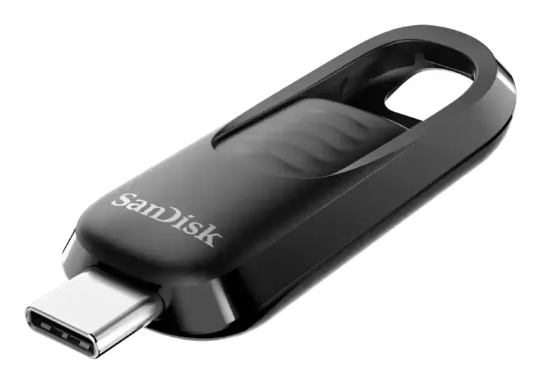 SanDisk Ultra Slider USB-C 3.2 Gen 1 512 Gt -muistitikku, musta