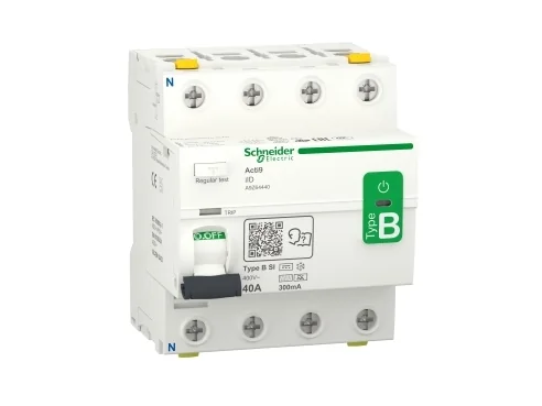Schneider Electric Rccb maasulku suojaus 4-napainen 40A 300mA B-luokka-SI Super