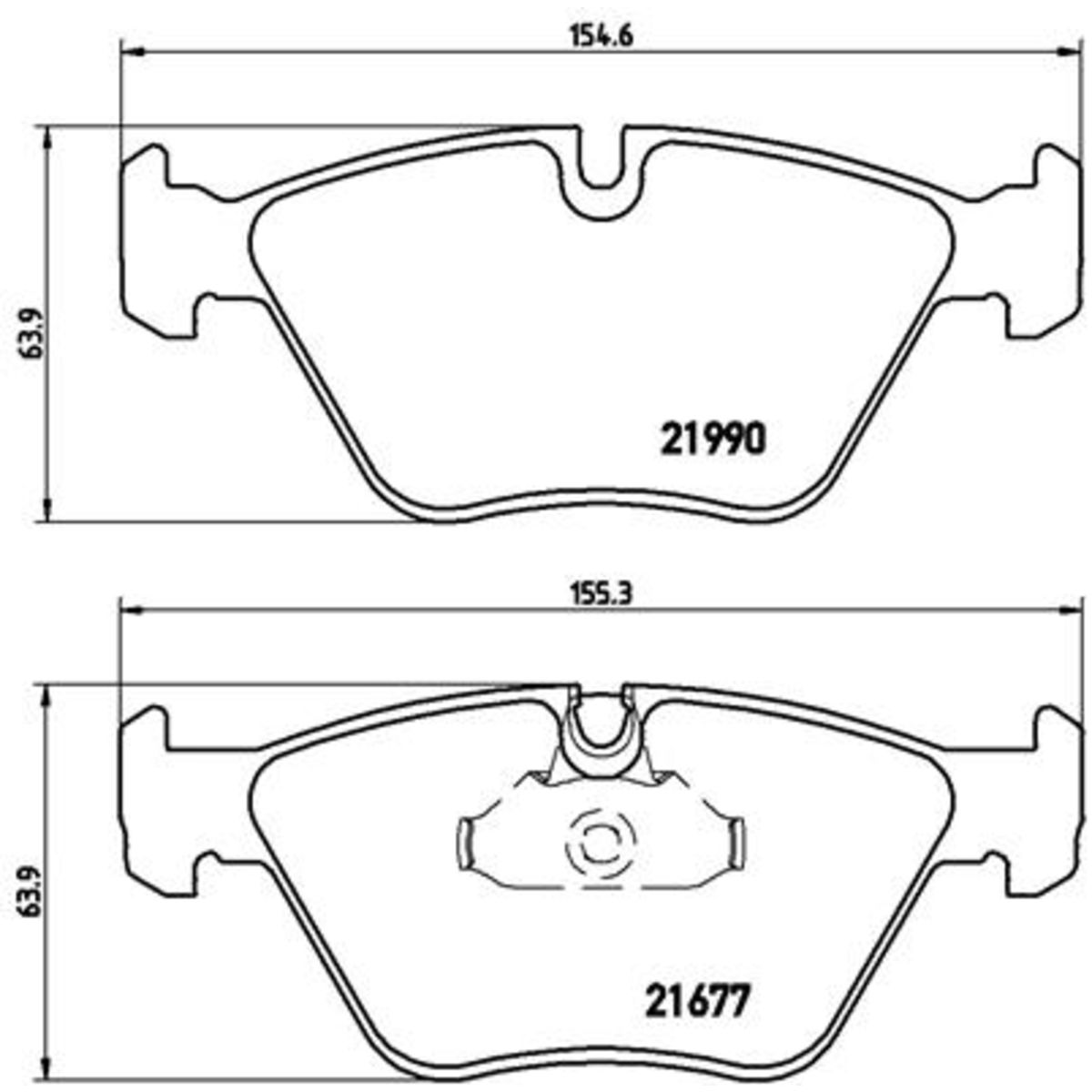 Jarrupalat, levyjarru BREMBO P 06 065