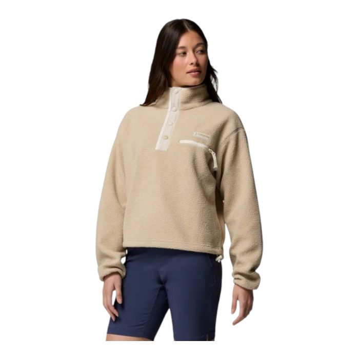 Columbia Helvetia II Cropped Half Snap Fleece K. S Beige Naiset