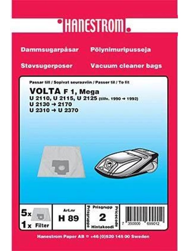 Haneström Pölypussit, mikrokuitu, 5kpl. DU12009 Vastaa: N/A